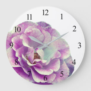 Relógio Grande Rosa acrílico Wall Clock