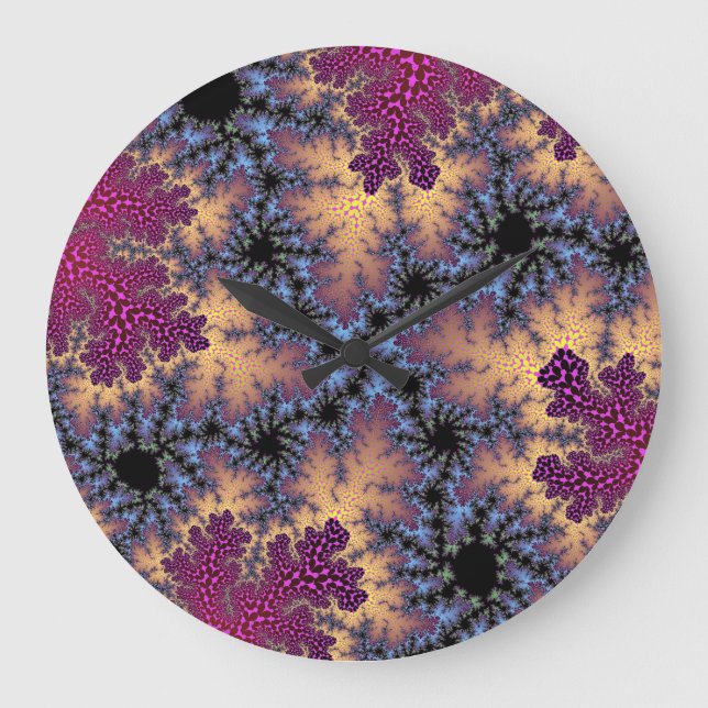 Relógio Grande Rosa e Espuma de Pêssego (Frente)