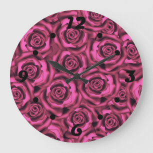 Relógio Grande Rosa rosa