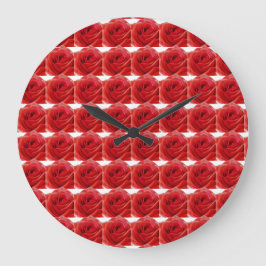 Relógio Grande Rosa vermelha