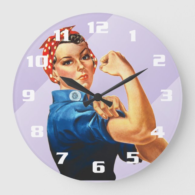 Relógio Grande Rosie the Riveter (Frente)