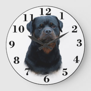 Relógio Grande Rottweiler