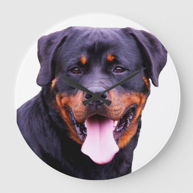 Relógio Grande "Rottweiler" - relógios de design (Frente)