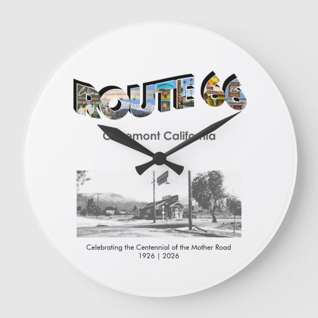 Relógio Grande Route 66 Clock (Frente)