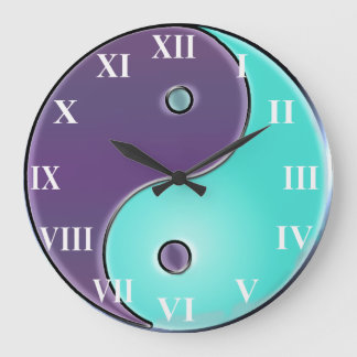 Relógio Grande Roxo e pulso de disparo de Yin-Yang do Aqua