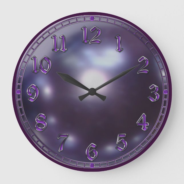 Relógio Grande Roxo, Violeta Pérola (Frente)