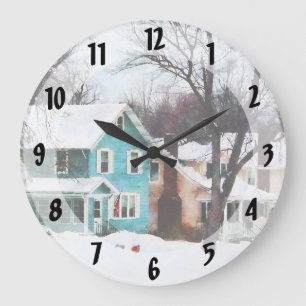 Relógio Grande Rua Depois da Neve
