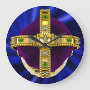 Relógio Grande Rua Edwards Coroa com Pele