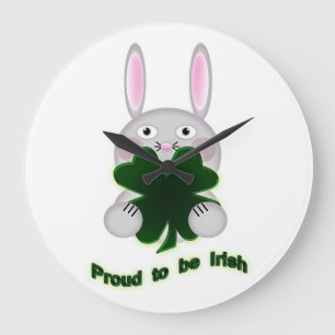 Relógio Grande Rua. Patricks Bunny Orgulha-se de ser irlandês Sh