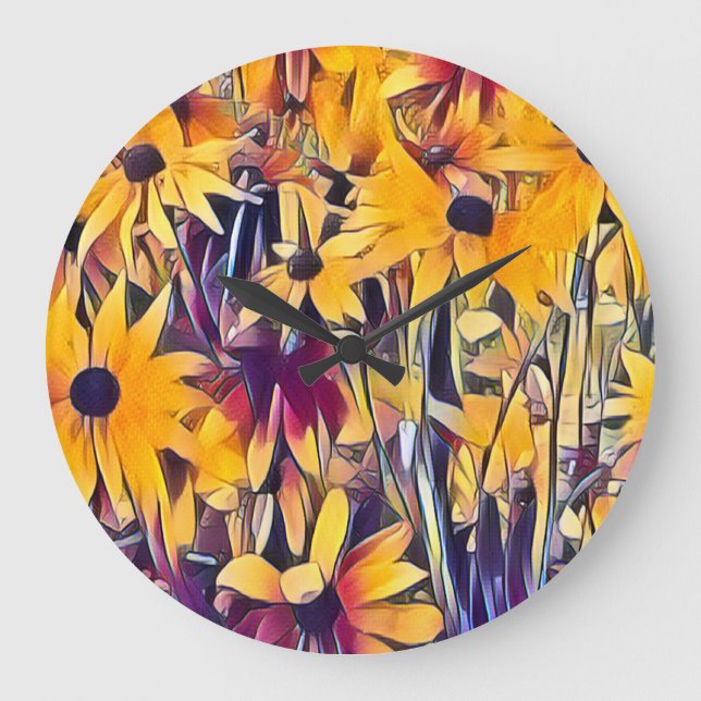 RELÓGIO GRANDE RUDBECKIAS (Frente)