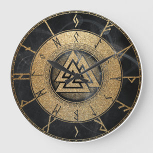 Relógio Grande Runes de Viking