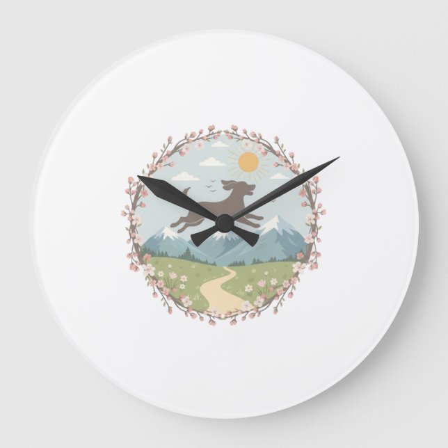 Relógio Grande Runnig in Paradise (Frente)