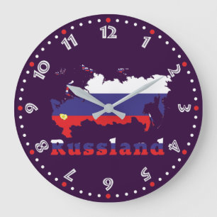 Relógio Grande Rússia - Russia Wanduhr