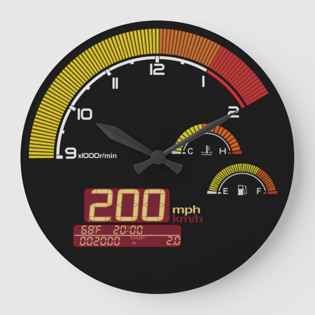 Relógio Grande S2000 Style Clock (Frente)