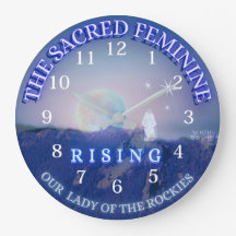 Sacred Feminine Rising - Mother Mary Wall Clock