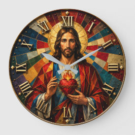 Relógio Grande Sacred Heart of Jesus