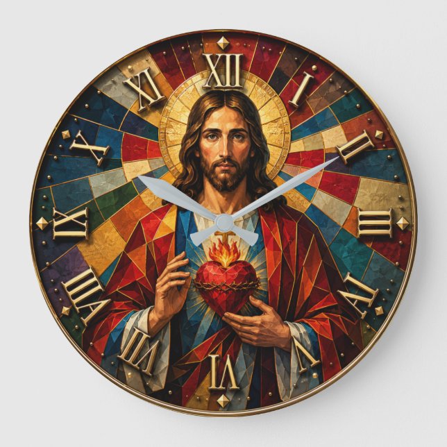 Relógio Grande Sacred Heart of Jesus (Frente)