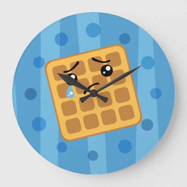 Relógio Grande Sad Waffle (Frente)