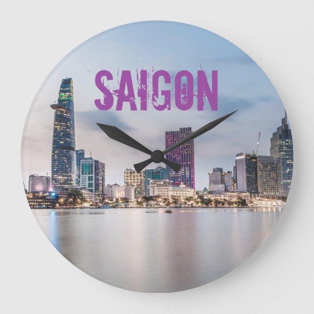 Relógio Grande Saigon (Ho Chi Minh City) HCMC Vietnam souvenir Bu (Frente)