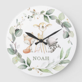 Relógio Grande Sala de Garota dos Animais do Cerrado