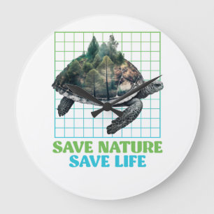 Relógio Grande Salvar Espécies Protegidas da Natureza Ambiente Có