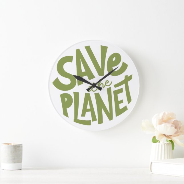 Relógio Grande Salve o Planeta Eco Design (Lar)