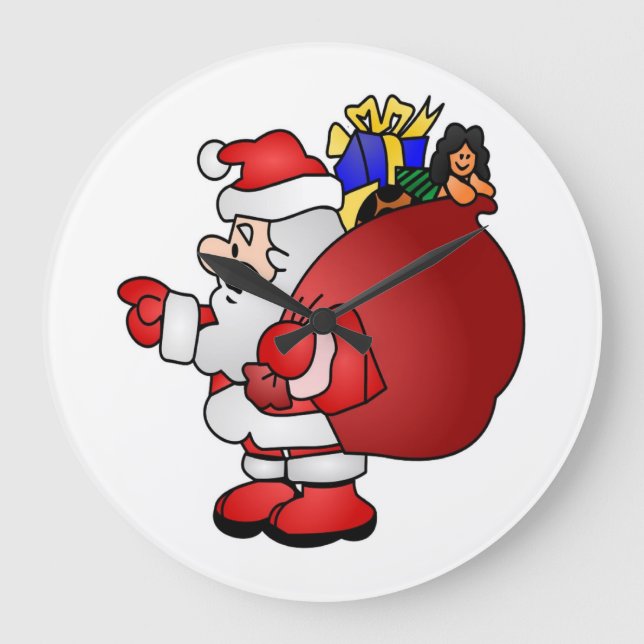 RELÓGIO GRANDE SANTA CLAUS (Frente)
