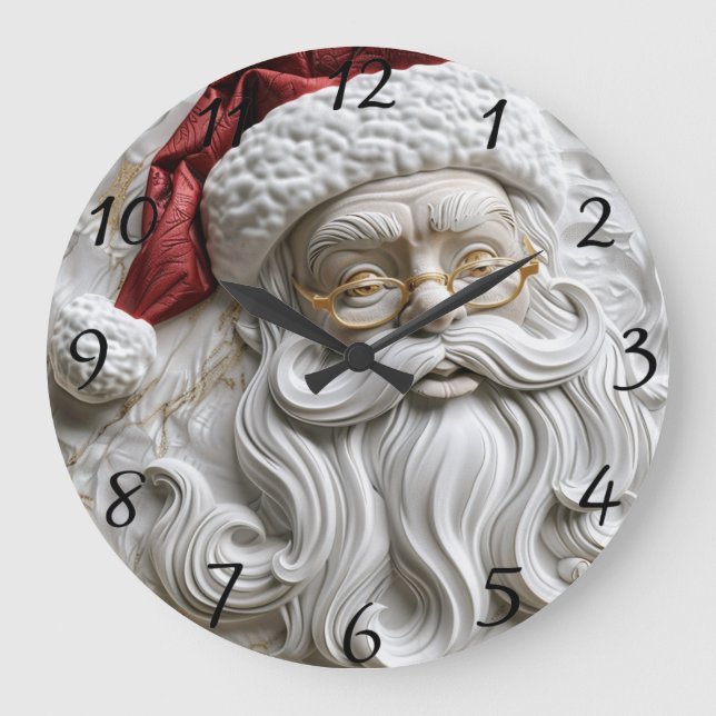 Relógio Grande Santa Claus alivio (Frente)
