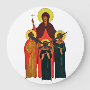 Relógio Grande Santa Sofia e Suas Filhas As Virtudes Eternas