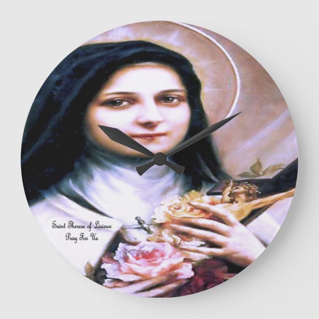 Relógio Grande Santo Therese de Lisieux (Frente)