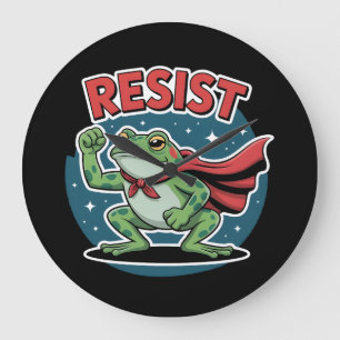 Relógio Grande Sapo de Resistência Portland Sapo de Protesto para