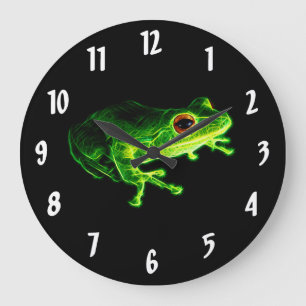Relógio Grande Sapo Verde