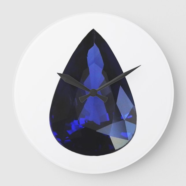 Relógio Grande Sapphire Setembro Birthstone Blue (Frente)