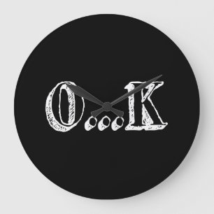Relógio Grande Sarcástico OK