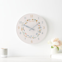 Relógio Grande Savvy Nature Babies Acrylic Wall Clock