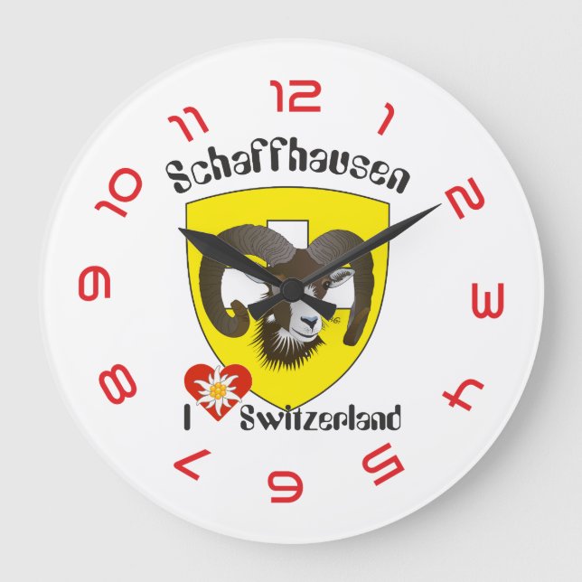 Relógio Grande Schaffhausen - Schweiz - Suisse - Svizzera Uhr (Frente)