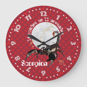 Relógio Grande Scorpion 24 22 Horloge octobre au novembre