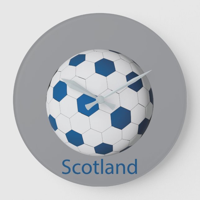Relógio Grande Scotland Soccer (Frente)