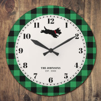 Scottie Dog Buffalo Check Green personalizado