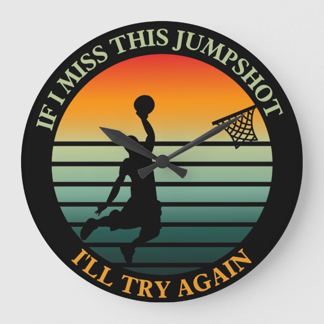 Relógio Grande se eu perder este jumpshot eu tentarei novamente o (Frente)