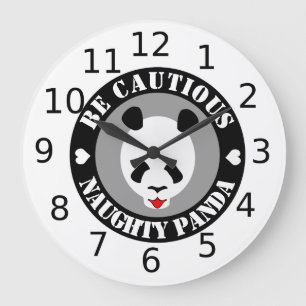 Relógio Grande Seja cauteloso, Panda