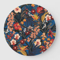 Selva Chic: Azul Escuro Exótico.