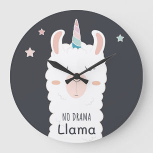Relógio Grande Sem Drama Llama