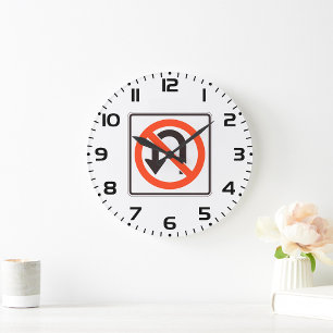 Relógio Grande Sem Símbolo de Segurança Rodoviária de Sinal U-Vir