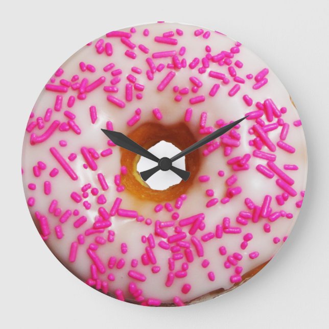 Relógio Grande Sempre um bom momento para a rosquinha (Frente)