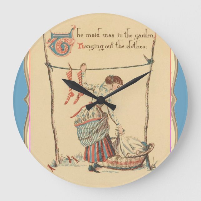 Relógio Grande Senhora Bonito Vintage (Frente)