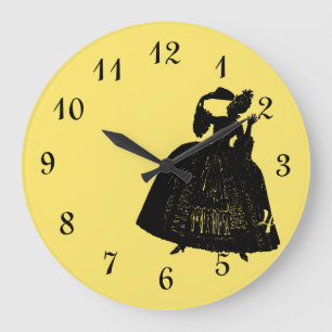 Relógio Grande Senhora do século XVIII Silhueta