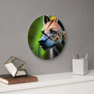 Relógio Grande Sentenciou A Hyena A Olhar Para A Sua Presa,