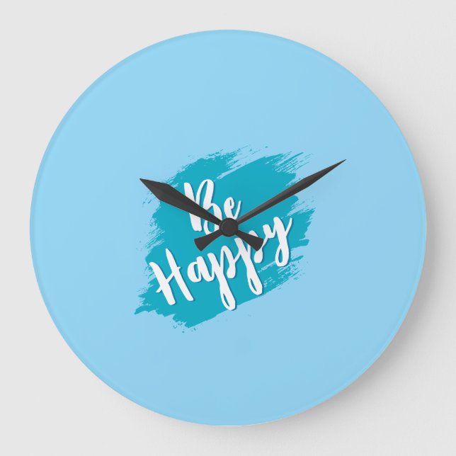 Relógio Grande ser feliz texto (Frente)