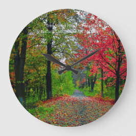 Relógio Grande Serene Forest Wall Clock - Peaceful   Home Decor